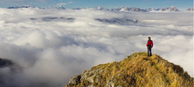 Above the clouds